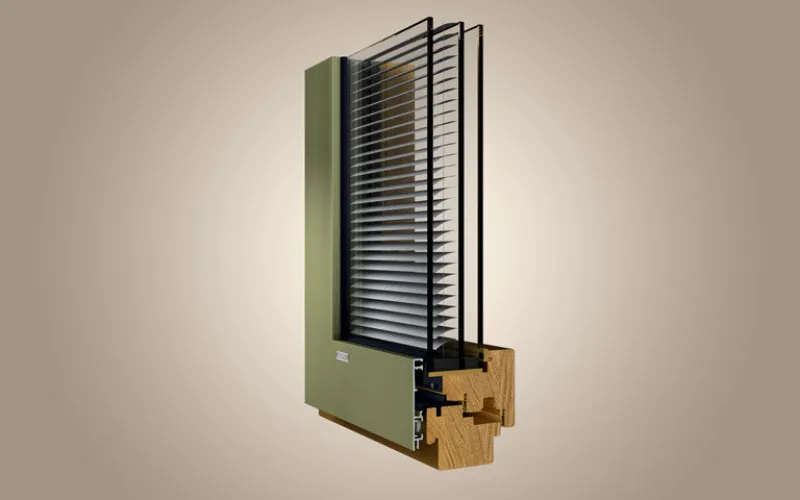 3D-Rendering eines Fensters im Querschnitt