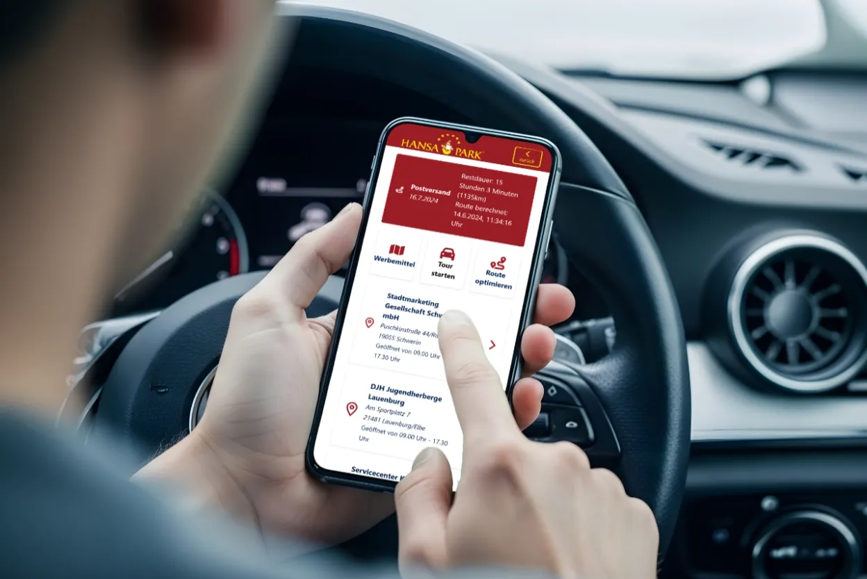 Routenoptimierte Dispositionssoftware | Einsatzplaner für Hansa-Park