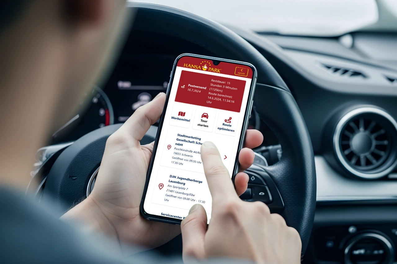 Routenoptimierte Dispositionssoftware | Einsatzplaner für Hansa-Park